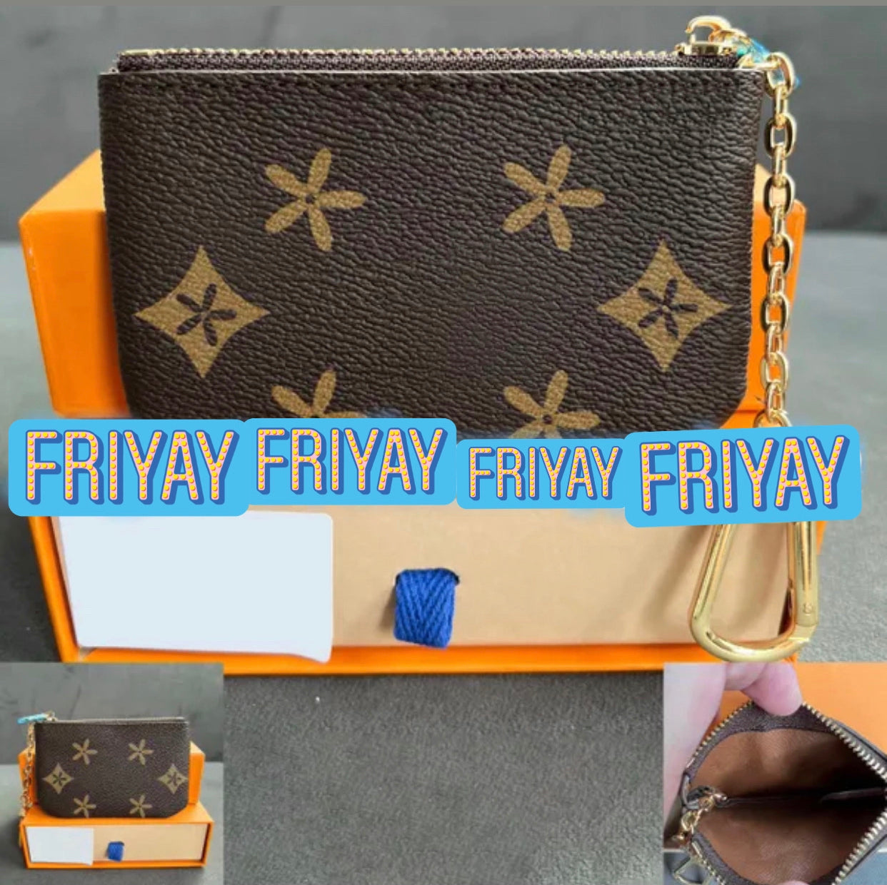 Luxury Coin Key Pouch Bag with Chain Women Mini Coin Purse Designer Zip  Trendy | eBay